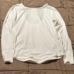 Gap Fit Breathe Women's White Long Sleeve Top